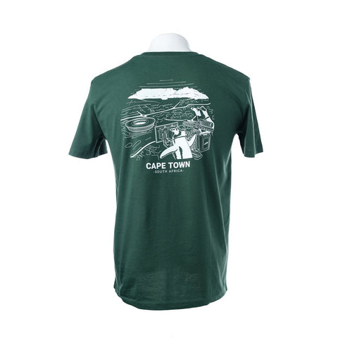 PANAVISION CAPE TOWN T-SHIRT - BOTTLE GREEN