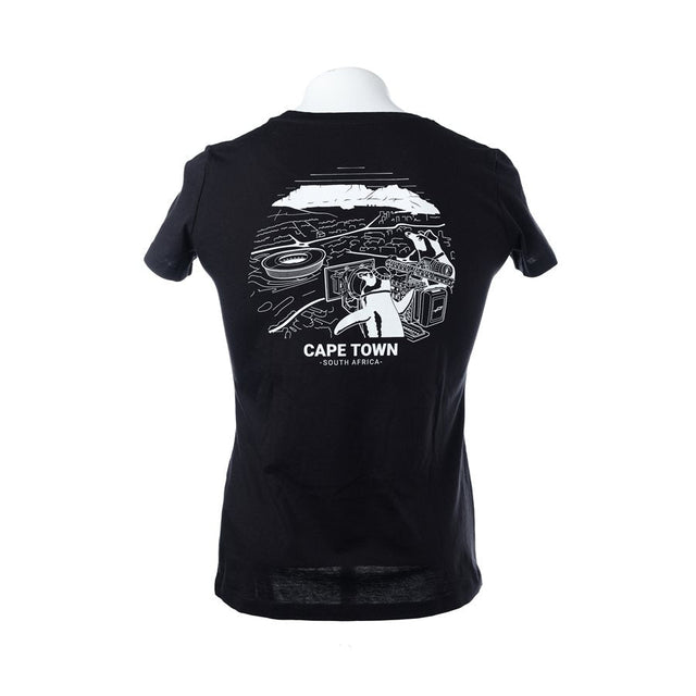 PANAVISION CAPE TOWN WOMEN'S T-SHIRT - BLACK