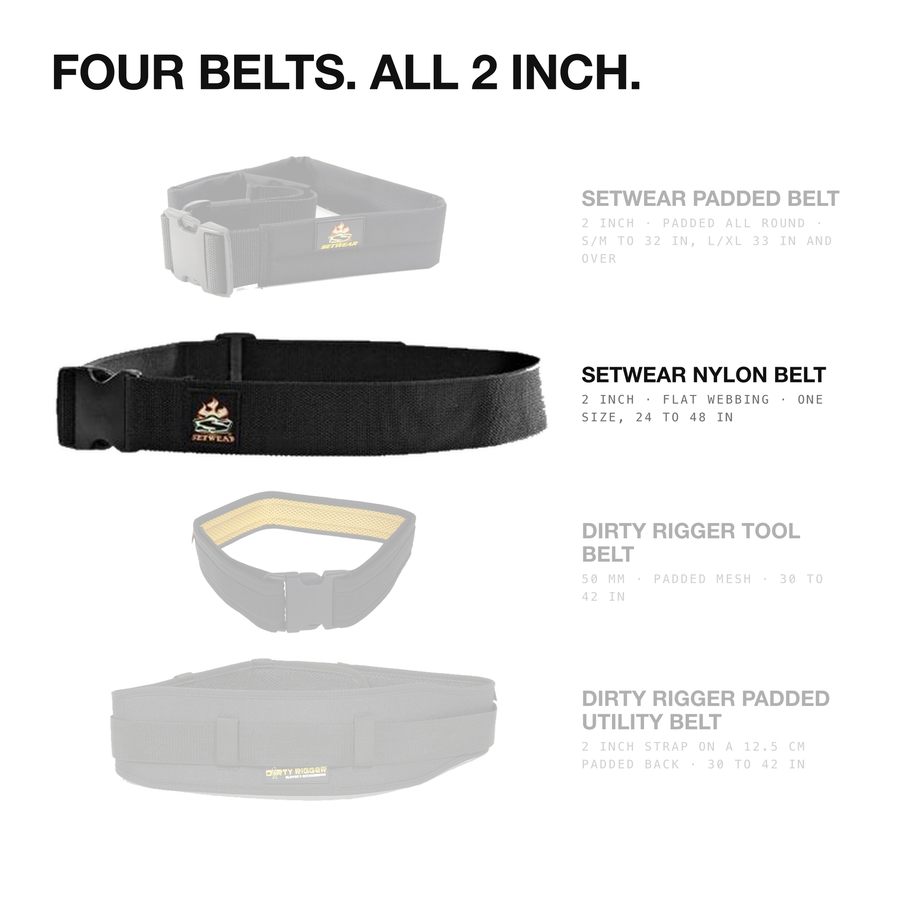 SETWEAR 5CM/2" NYLON BELT