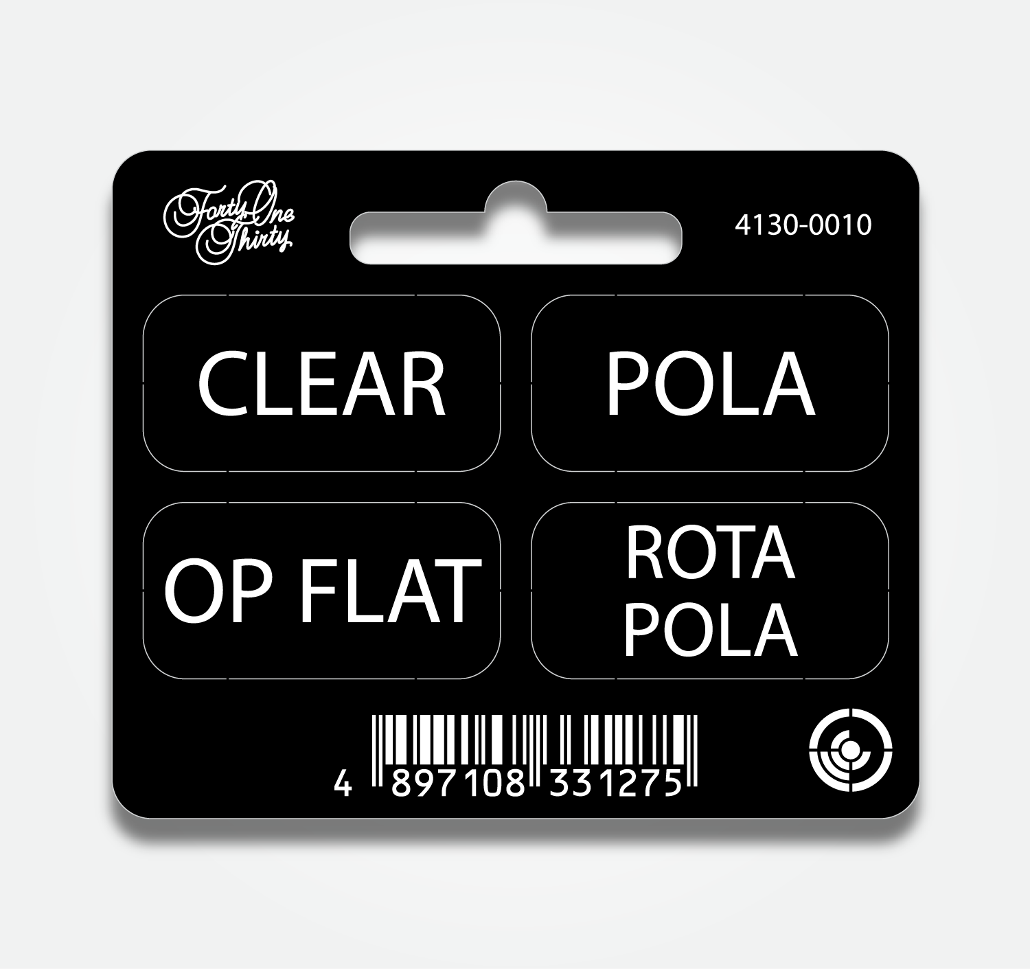 4130 GENERAL TABS CLEAR, POLA, FLAT, ROTA