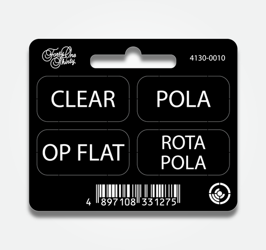 4130 GENERAL TABS CLEAR, POLA, FLAT, ROTA