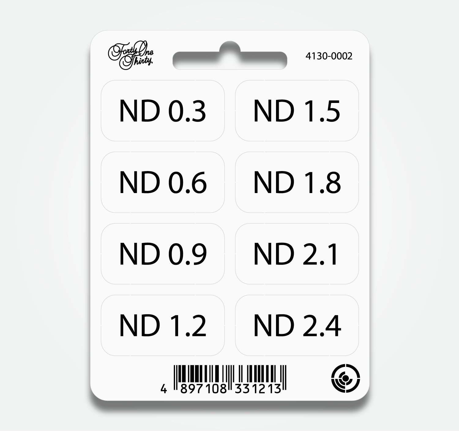 4130 ND FILTER TABS 0.3-2.4