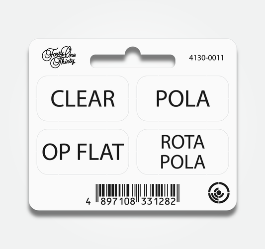 4130 GENERAL TABS CLEAR, POLA, FLAT, ROTA