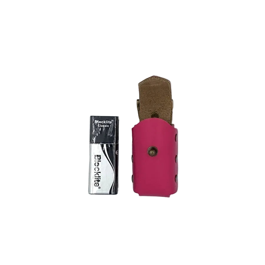 LEATHER BLOCKLIGHT & POUCH SET