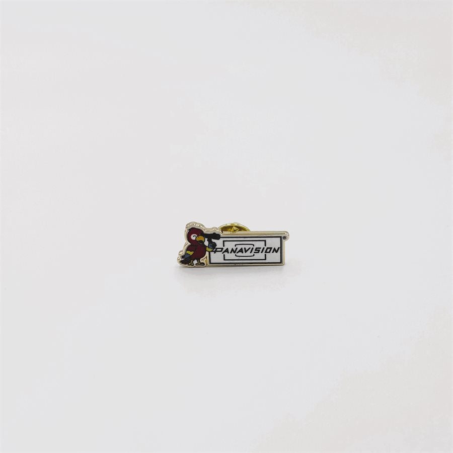 PARROT WITH VIEWFINDER PIN BADGE