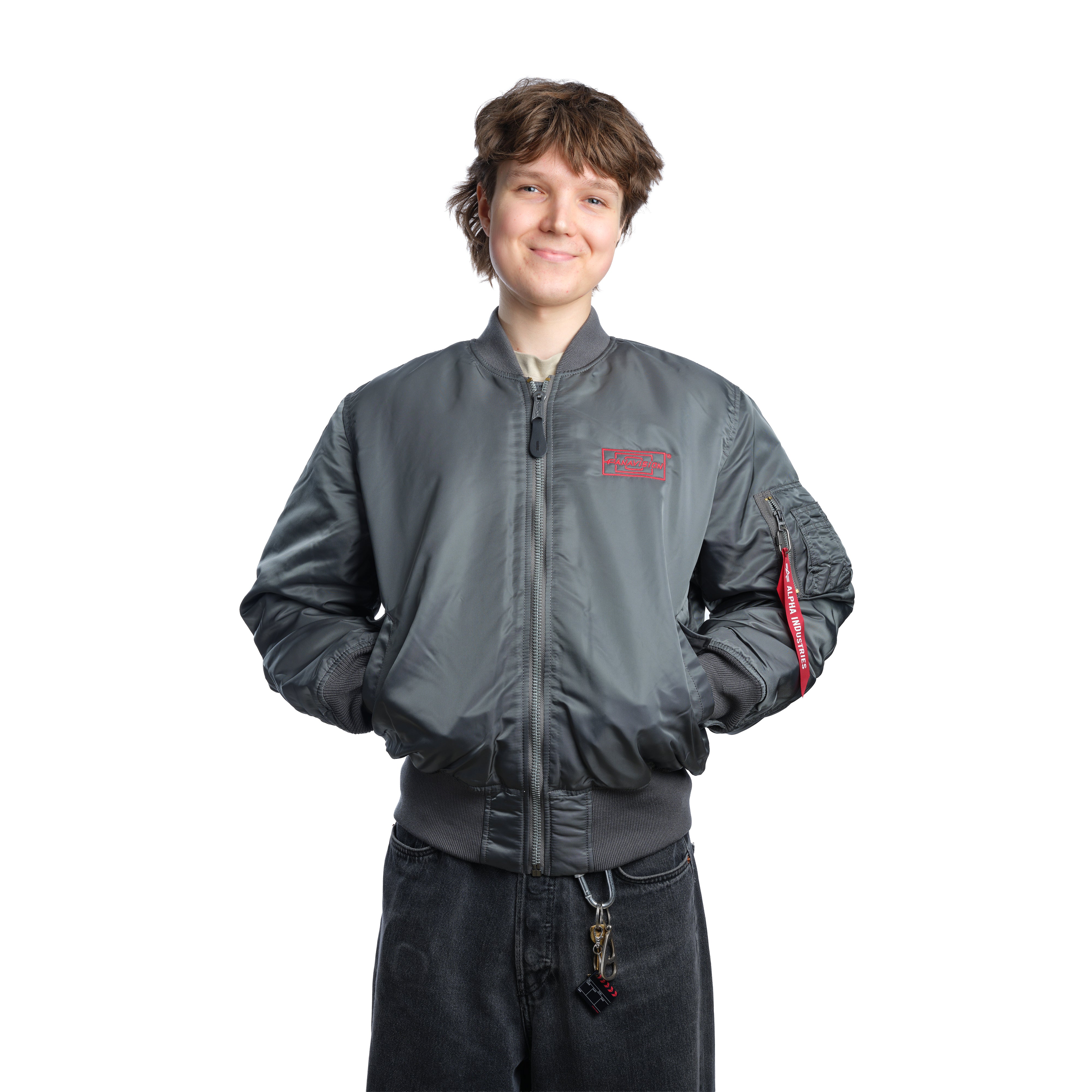 PANAVISION ALPHA BOMBER JACKET - GREY