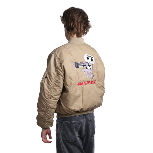 PANAVISION ALPHA BOMBER JACKET - BEIGE