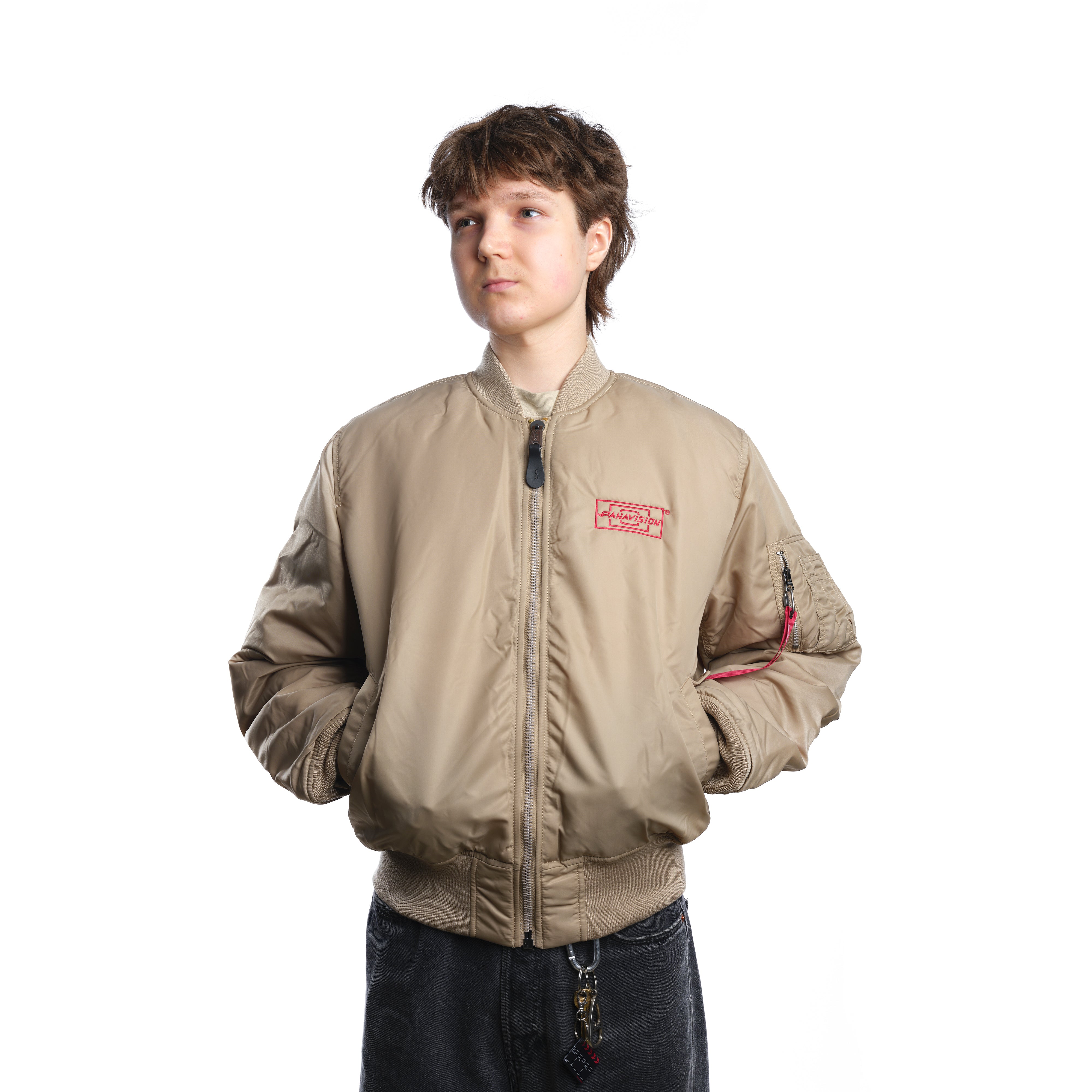 PANAVISION ALPHA BOMBER JACKET - BEIGE
