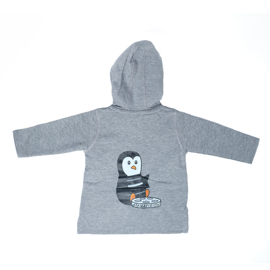 PANAVISION CHILDREN'S PENGUIN HOODIE - GREY