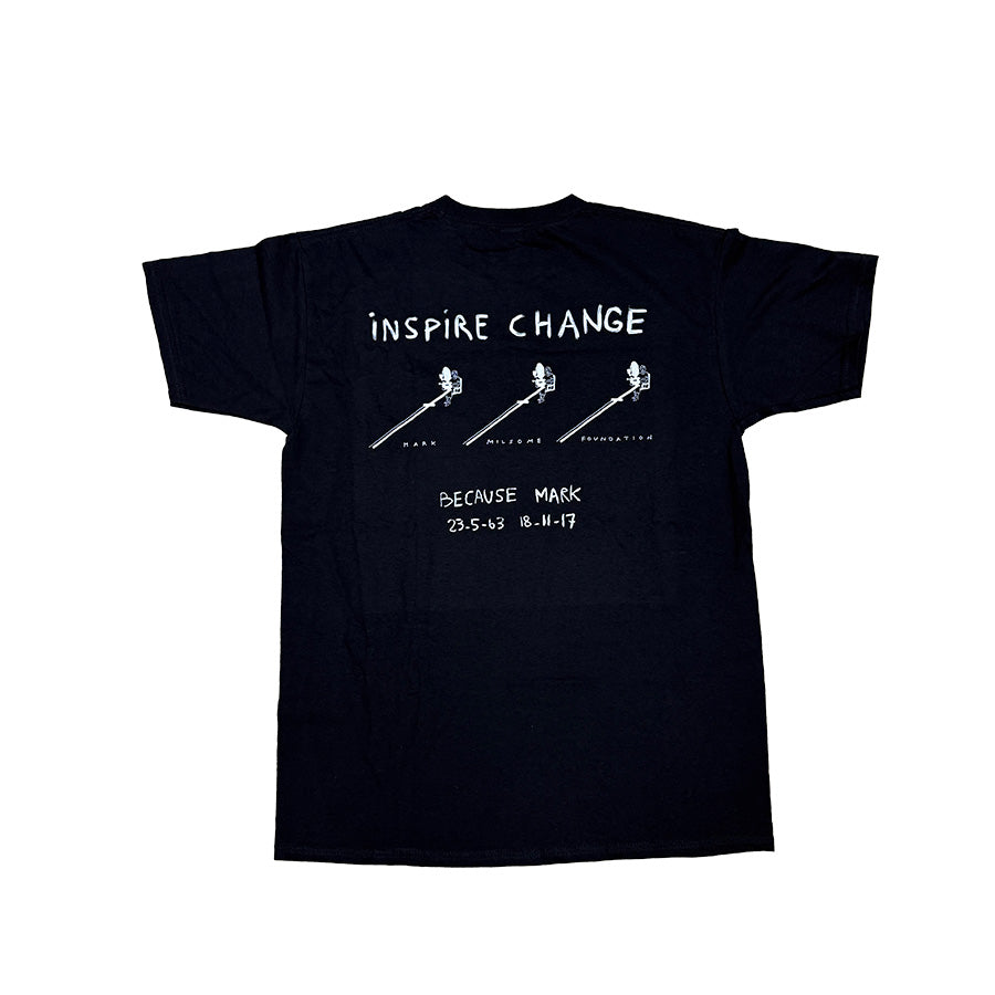 MARK MILSOME FOUNDATION T-SHIRT - BLACK