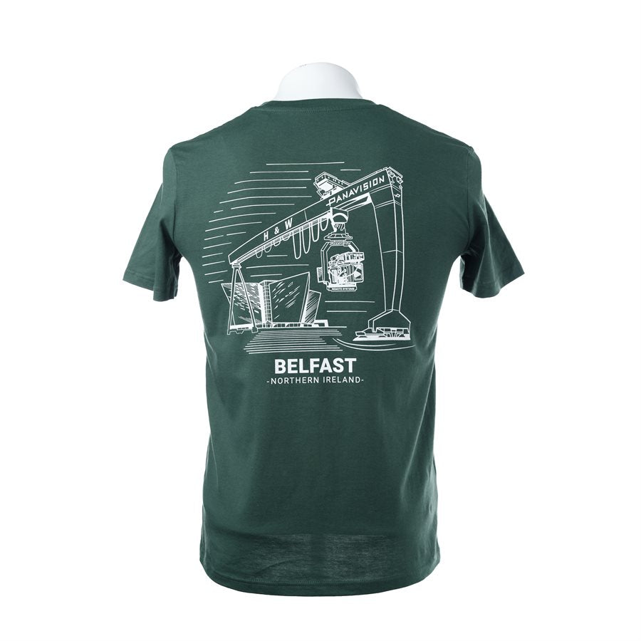 PANAVISION BELFAST T-SHIRT - BOTTLE GREEN