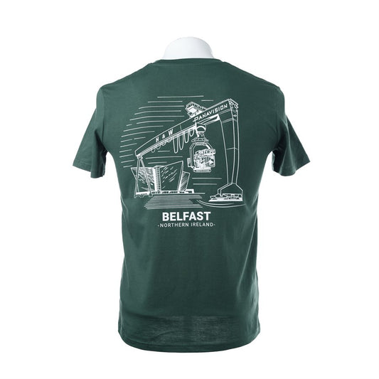 PANAVISION BELFAST T-SHIRT - BOTTLE GREEN