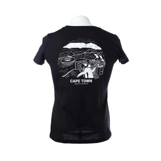 PANAVISION CAPE TOWN WOMEN'S T-SHIRT - BLACK