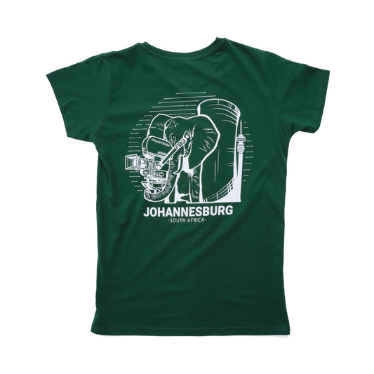 PANAVISION JOHANNESBURG WOMEN'S T-SHIRT - BOTTLE GREEN