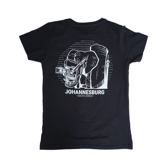 PANAVISION JOHANNESBURG WOMEN'S T-SHIRT - BLACK