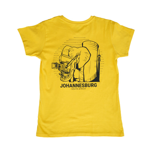 PANAVISION JOHANNESBURG WOMEN'S T-SHIRT - GOLD