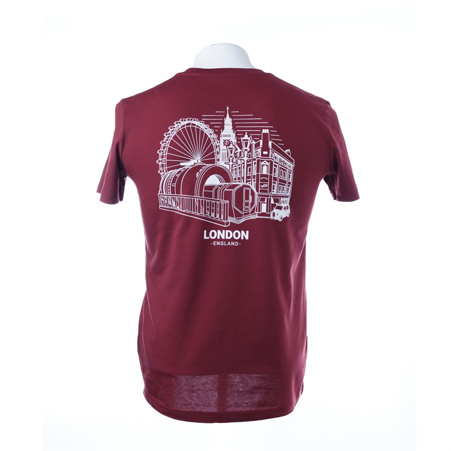 PANAVISION LONDON T-SHIRT - BURGUNDY