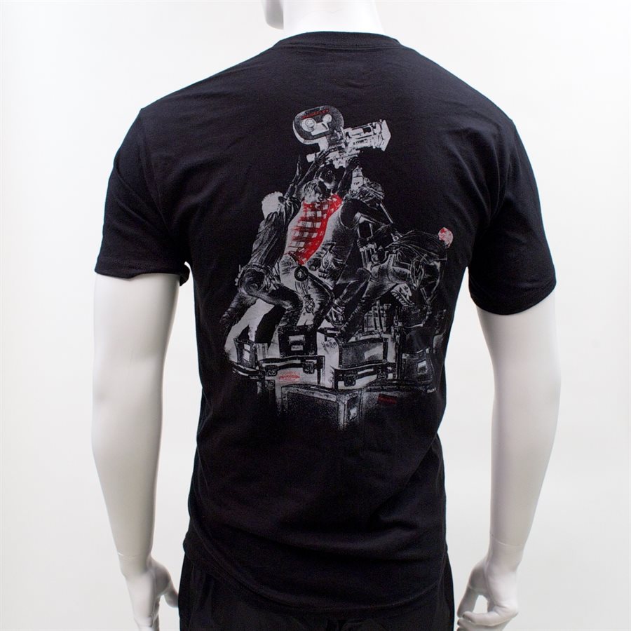 RAISING THE CAMERA T-SHIRT - BLACK