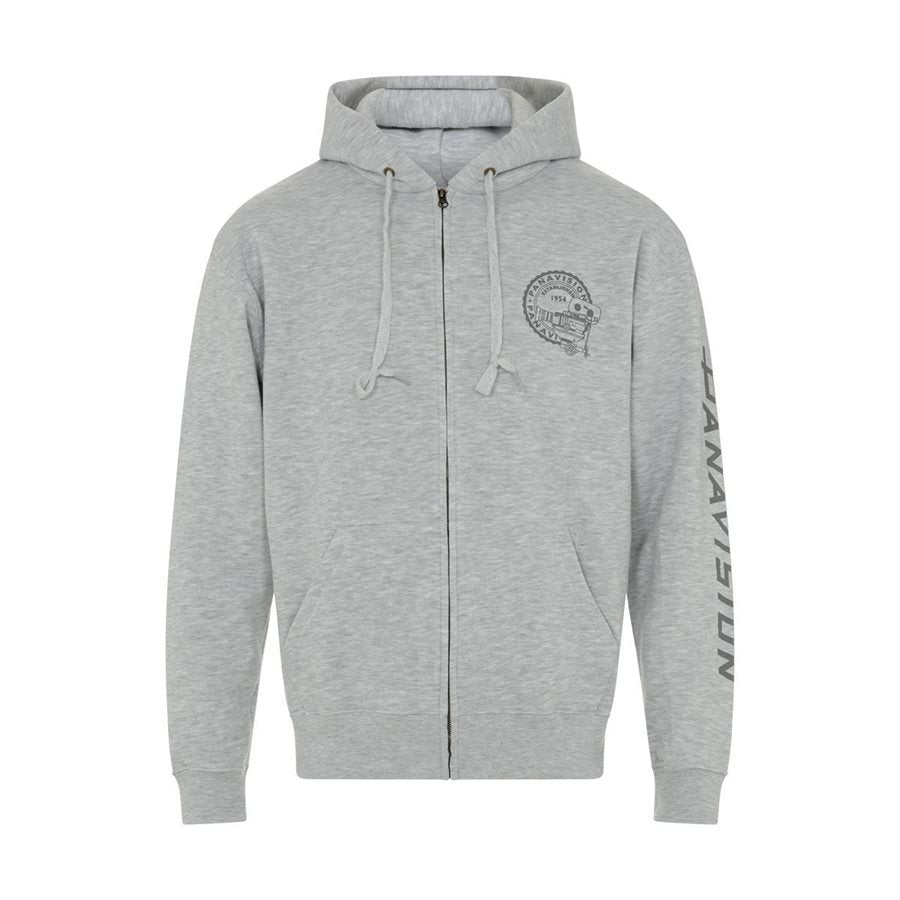 PANAVISION UNISEX ZIP HOODIE - GREY
