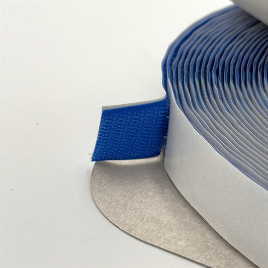 1" VELCRO HOOK OR LOOP - BLUE (PER METRE)