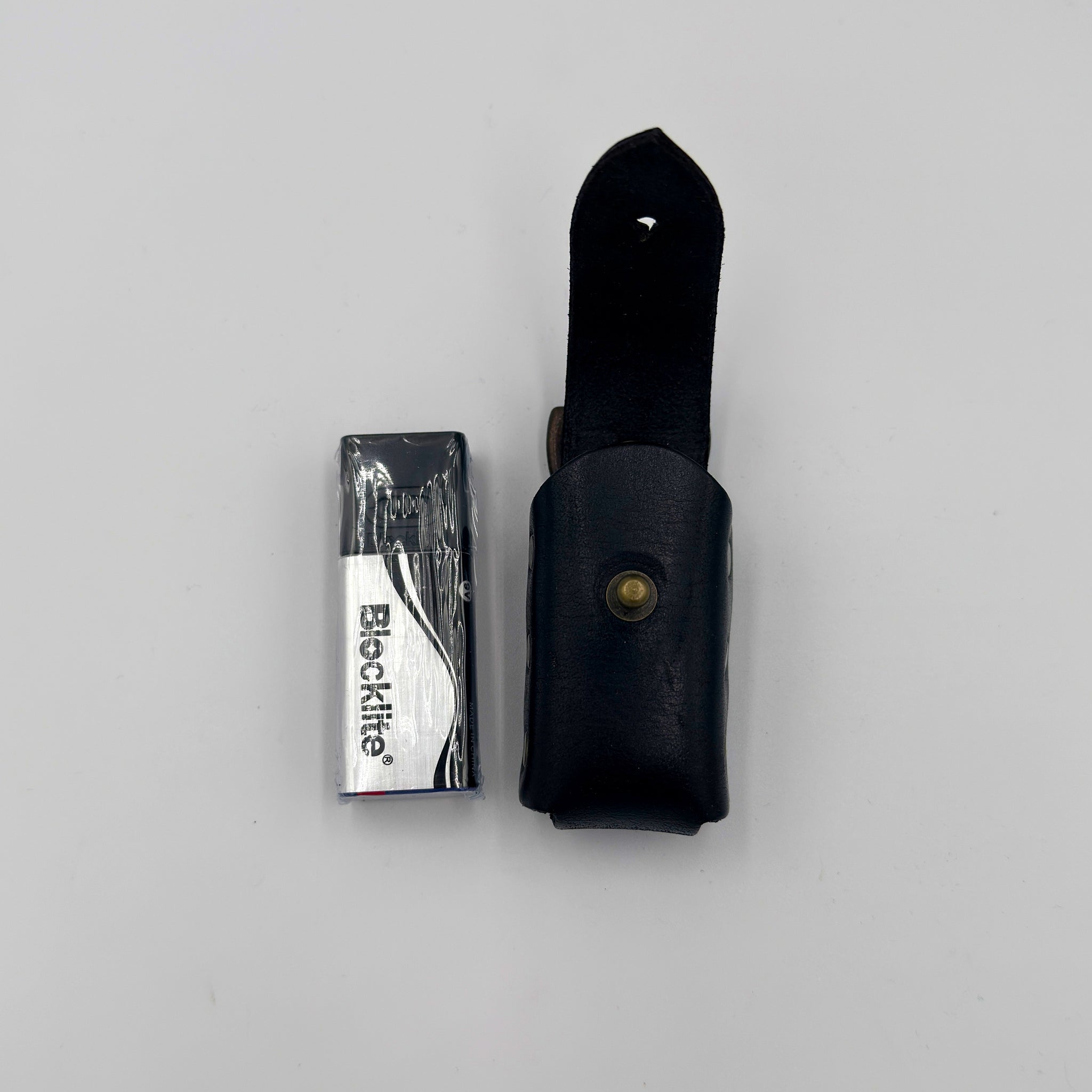 LEATHER BLOCKLIGHT & POUCH SET