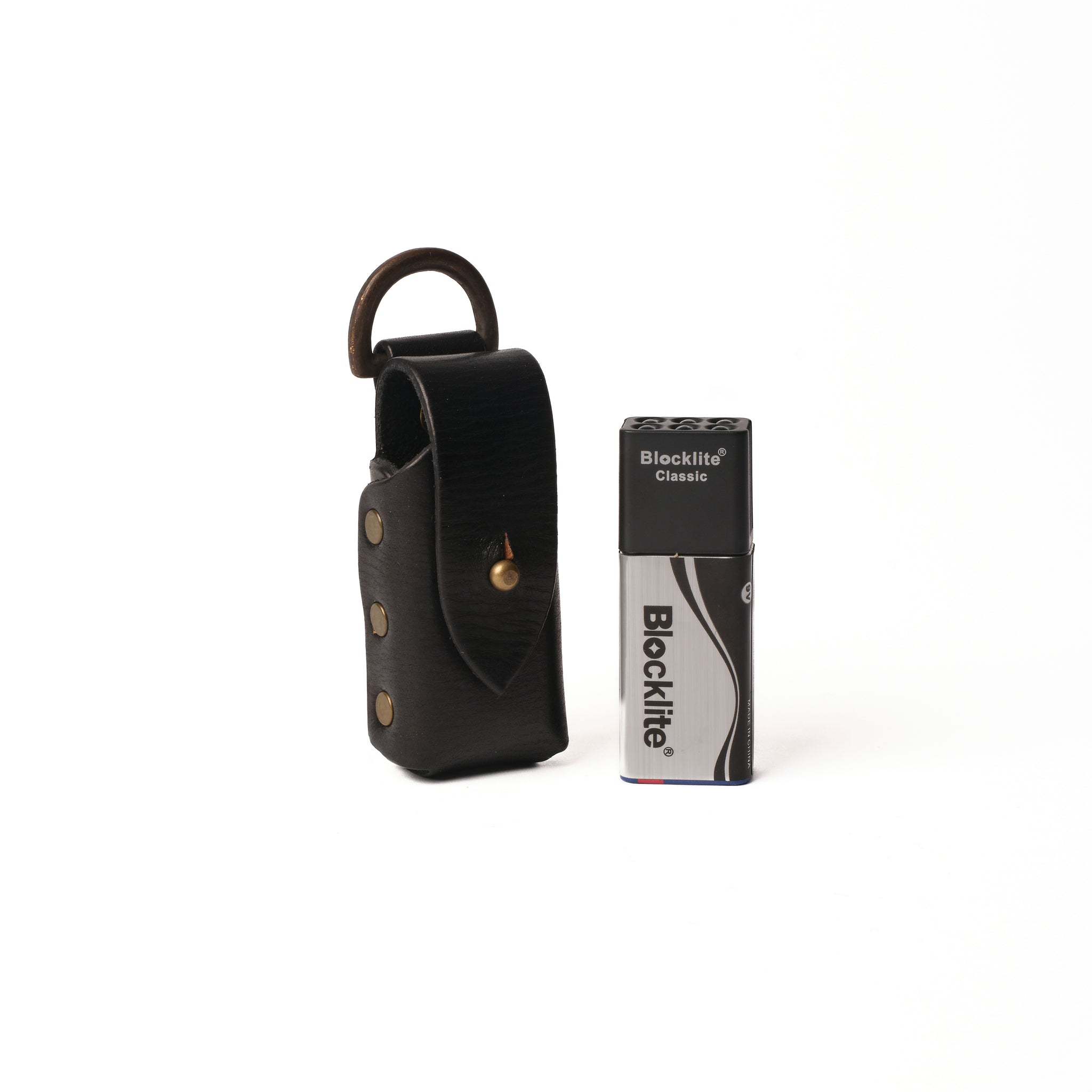 LEATHER BLOCKLIGHT & POUCH SET