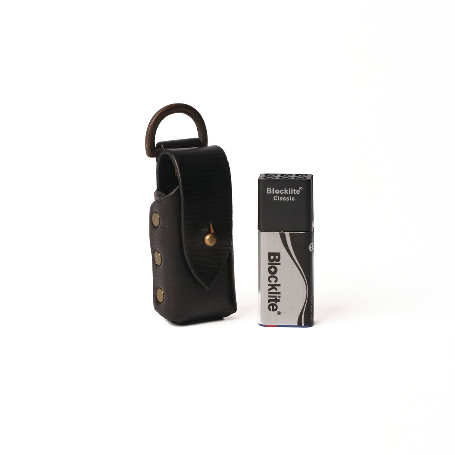 LEATHER BLOCKLIGHT & POUCH SET