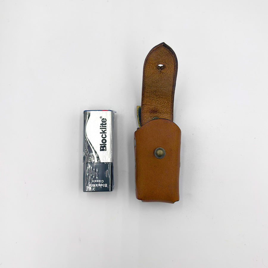 LEATHER BLOCKLIGHT & POUCH SET