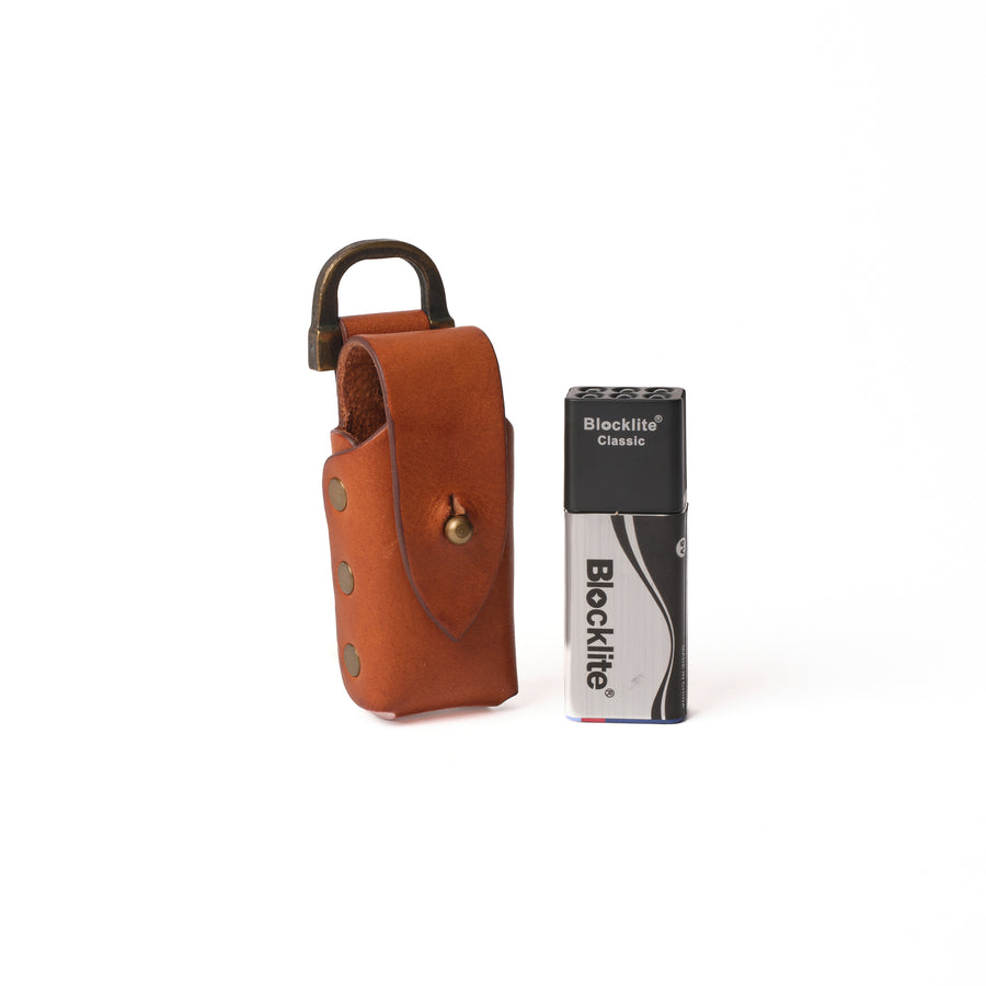 LEATHER BLOCKLIGHT & POUCH SET