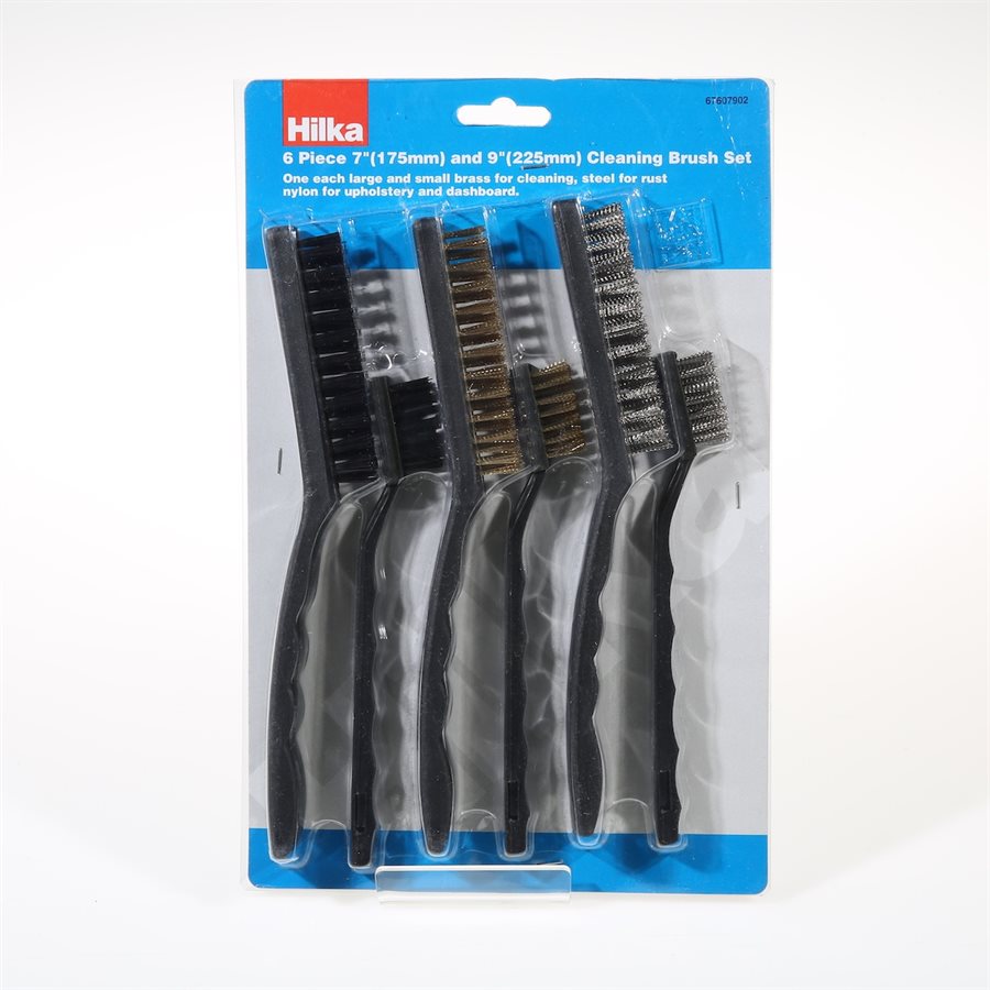 WIRE & NYLON BRUSH SET - 6 MIXED PACK