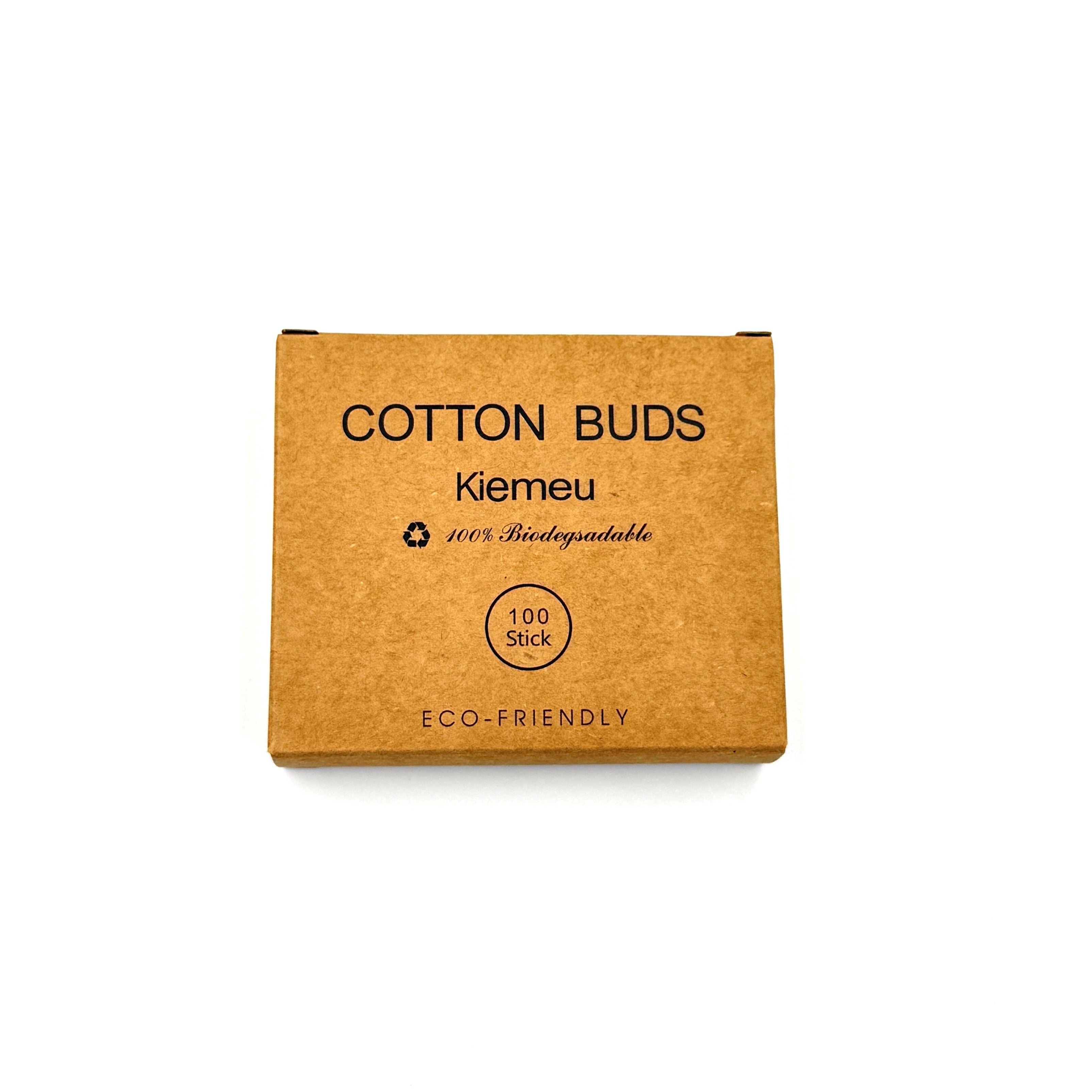 BIODEGRADABLE COTTON BUDS - 100 PACK
