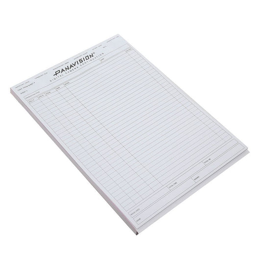 PANAVISION DIGITAL CONTINUATION REPORT PAD