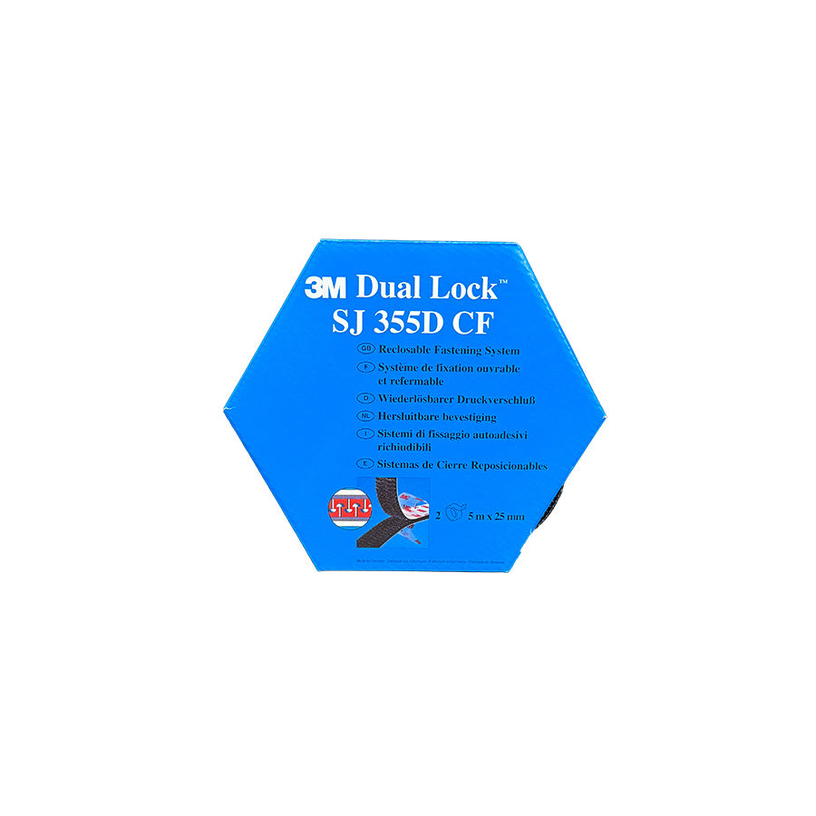 3M SJ355D CF DUAL LOCK BLACK ROLL - 5 METRE TWIN PACK