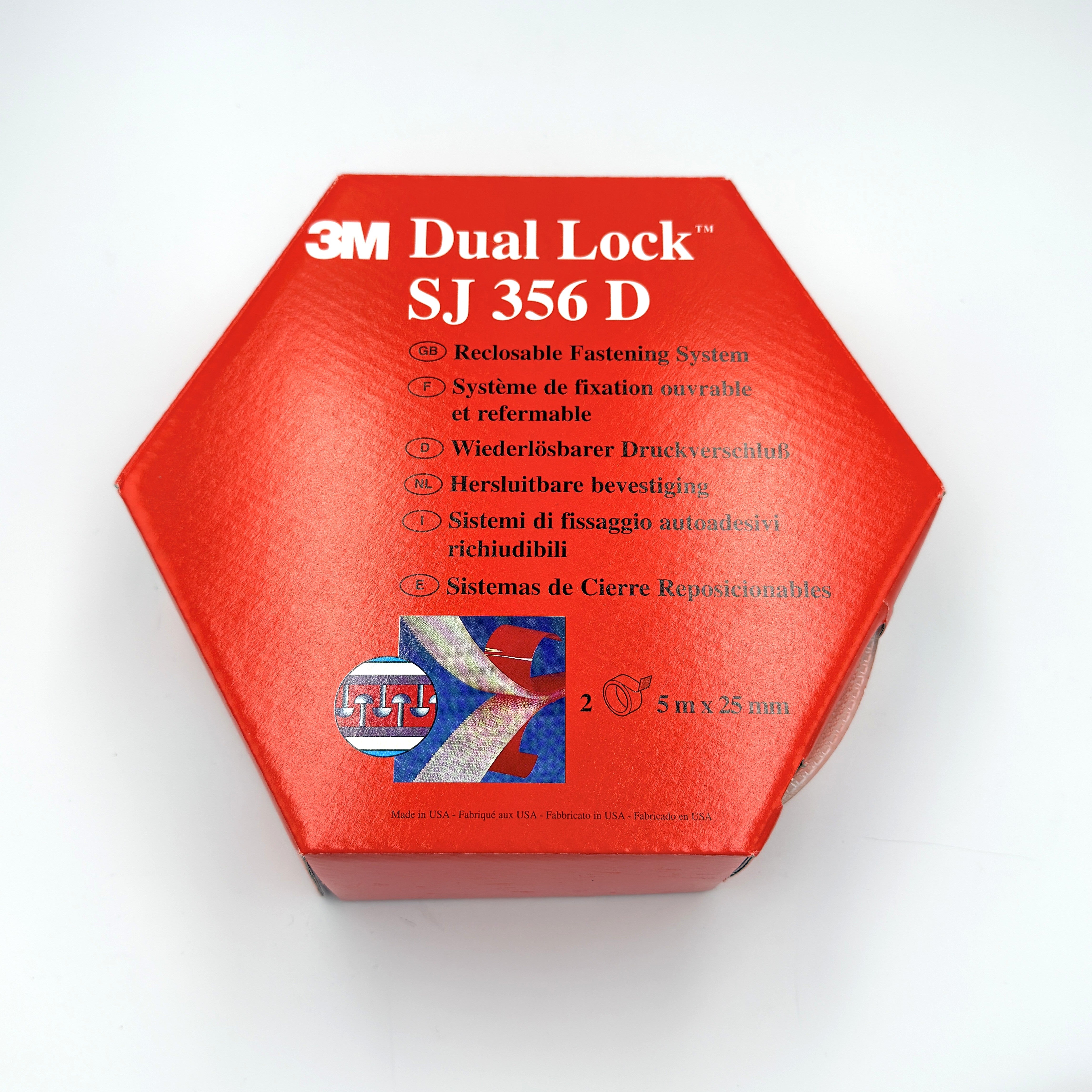 3M SJ356D DUAL LOCK CLEAR ROLL - 5 METRE TWIN PACK