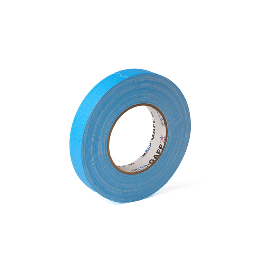PRO-GAFF FLUORESCENT CLOTH TAPES - 24MM X 45M / 1" X 50YDS - Fluorescent Blue