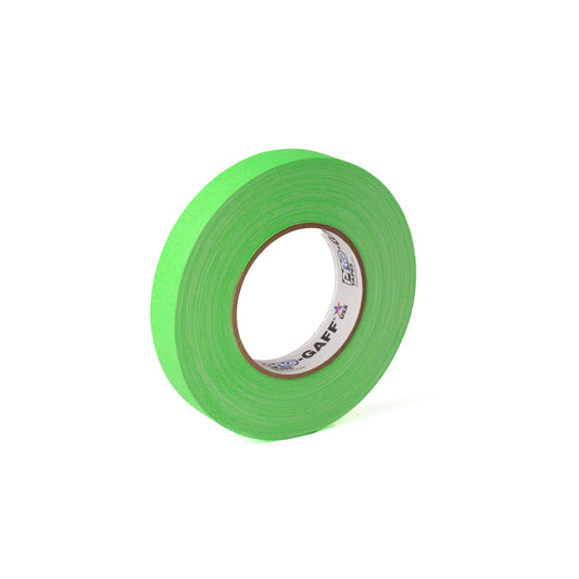 PRO-GAFF FLUORESCENT CLOTH TAPES - 24MM X 45M / 1" X 50YDS - Fluorescent Green