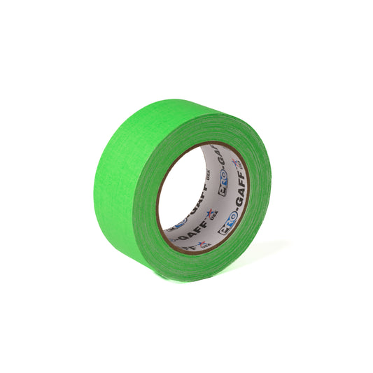 PRO-GAFF FLUORESCENT CLOTH TAPES - 48MM X 22M / 2" X 25YDS - Fluorescent Green