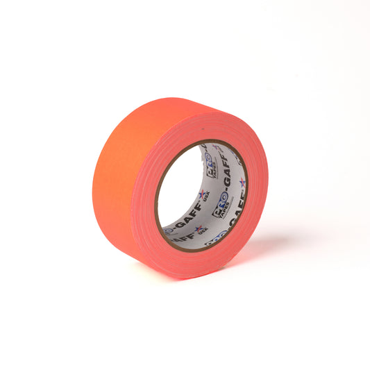 PRO-GAFF FLUORESCENT CLOTH TAPES - 48MM X 22M / 2" X 25YDS - Fluorescent Orange