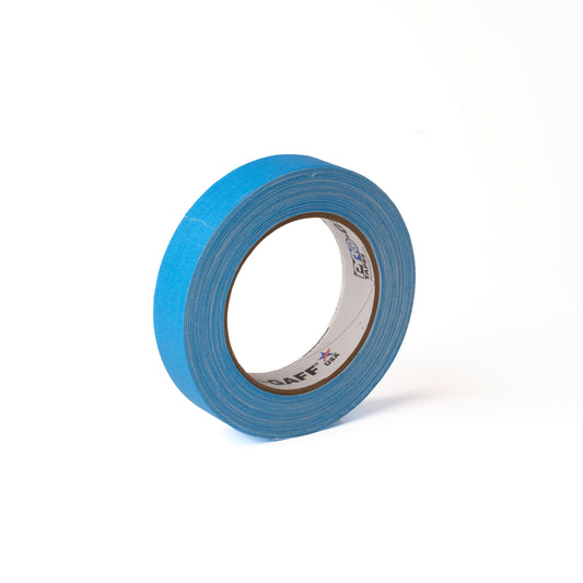 PRO-GAFF FLUORESCENT CLOTH TAPES - 24MM X 22M / 1" X 25YDS - Fluorescent Blue