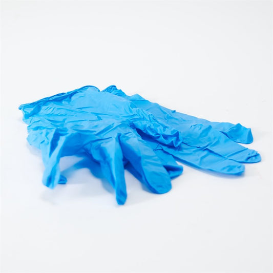 DISPOSABLE NITRILE GLOVES - LARGE