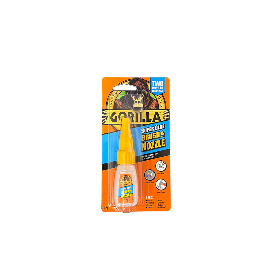 GORILLA SUPER GLUE BRUSH & NOZZLE - 12G