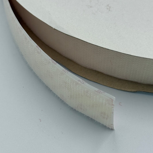 1" VELCRO HOOK OR LOOP - WHITE (PER METRE)