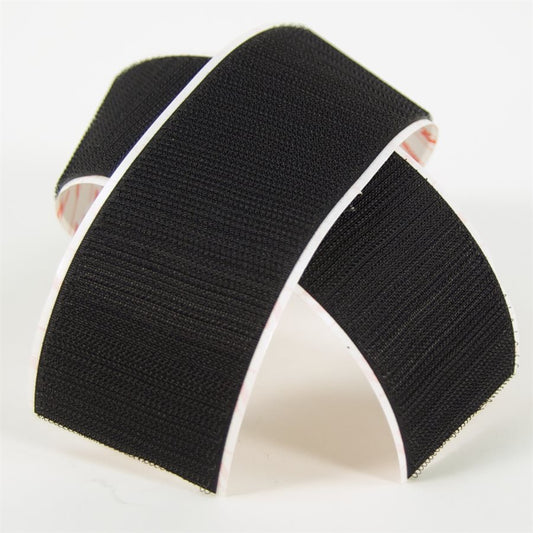 2" VELCRO HOOK OR LOOP - BLACK (PER METRE)