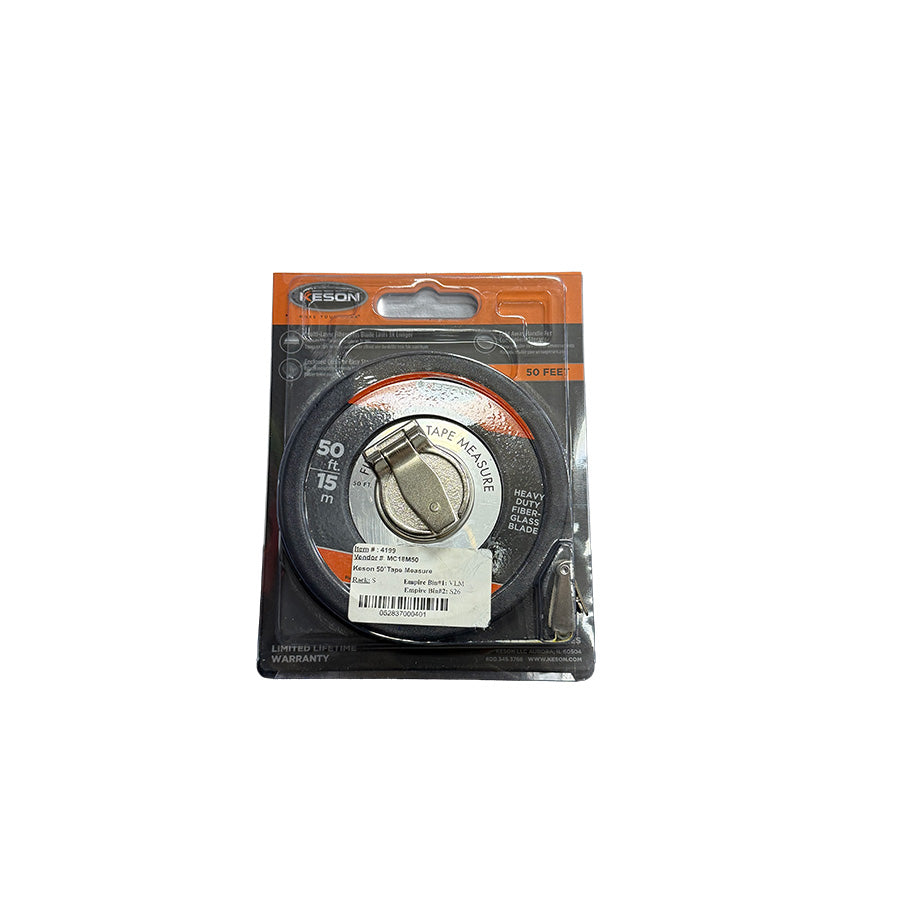 KESON FIBERGLASS TAPE MEASURE - 50FT