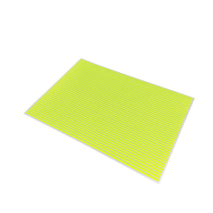 FLUORESCENT LETRALINE SHEETS - 1/8