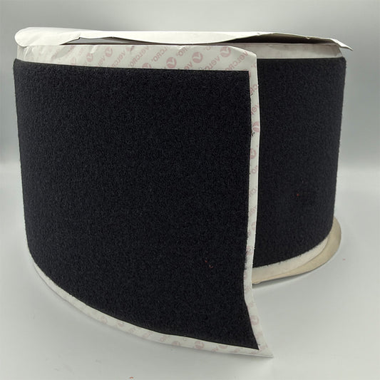6" VELCRO LOOP - BLACK (PER METRE)