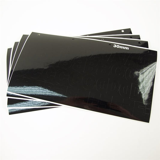ADHESIVE VINYL LETTERS A-Z (30MM) BLACK
