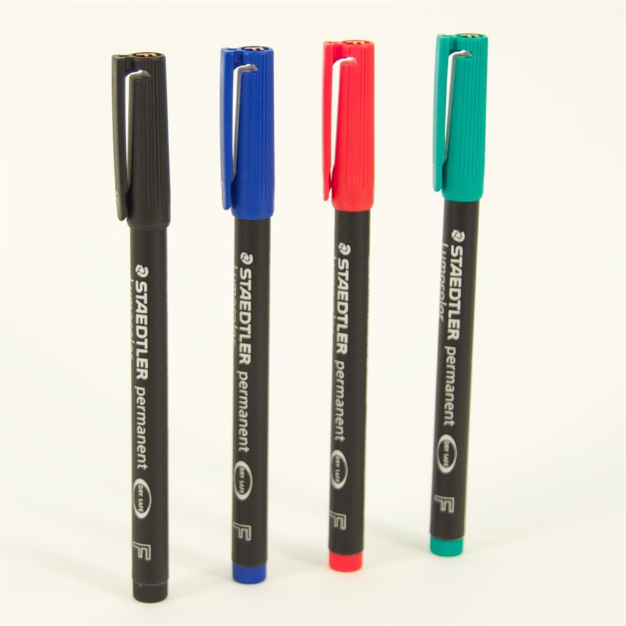 STAEDTLER LUMOCOLOUR PERMANENT PENS - FINE TIP