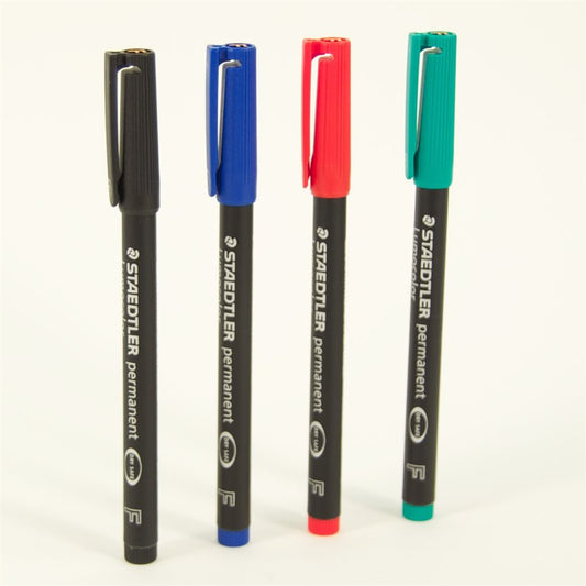 STAEDTLER LUMOCOLOUR PERMANENT PENS - FINE TIP