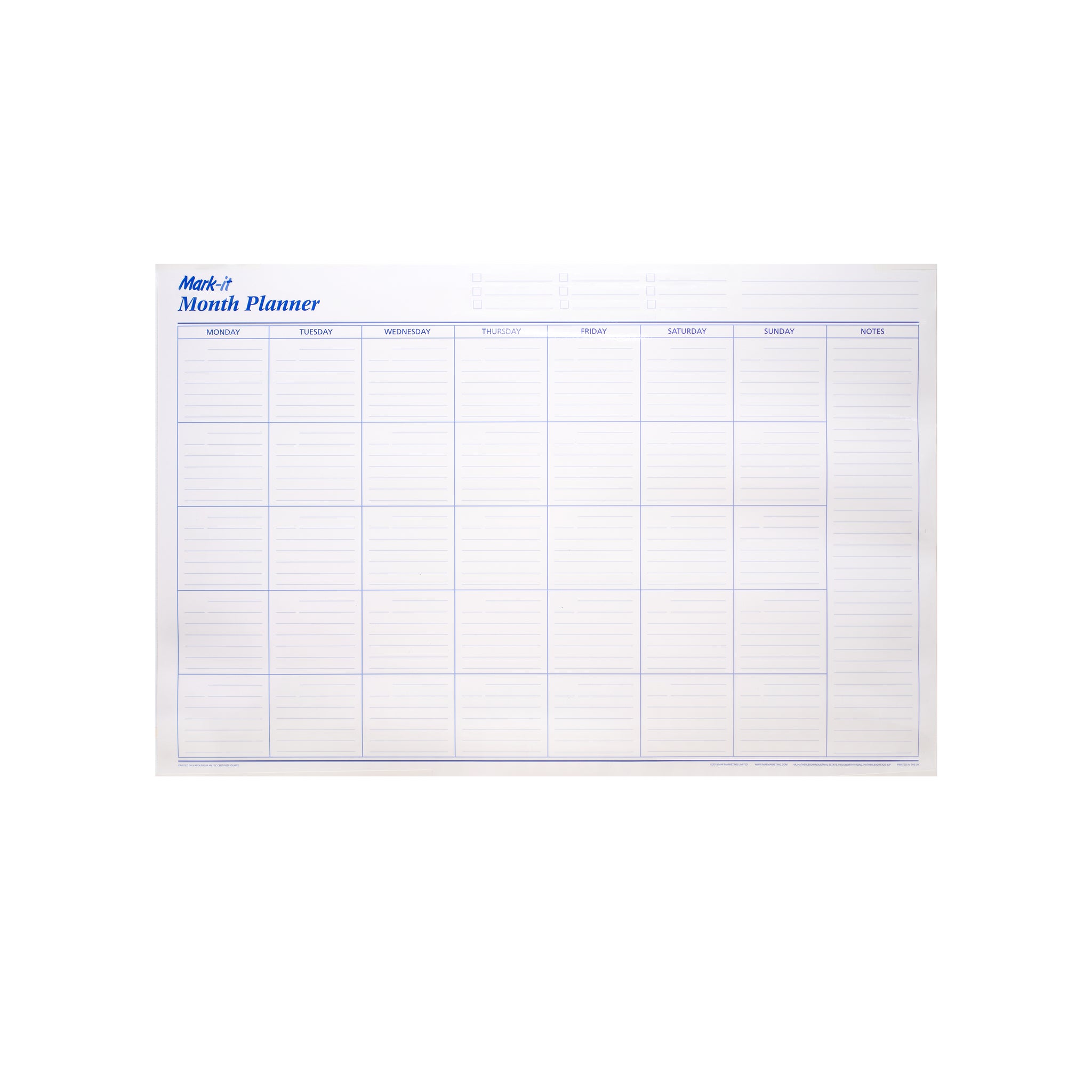 MARK IT MONTHLY PLANNER